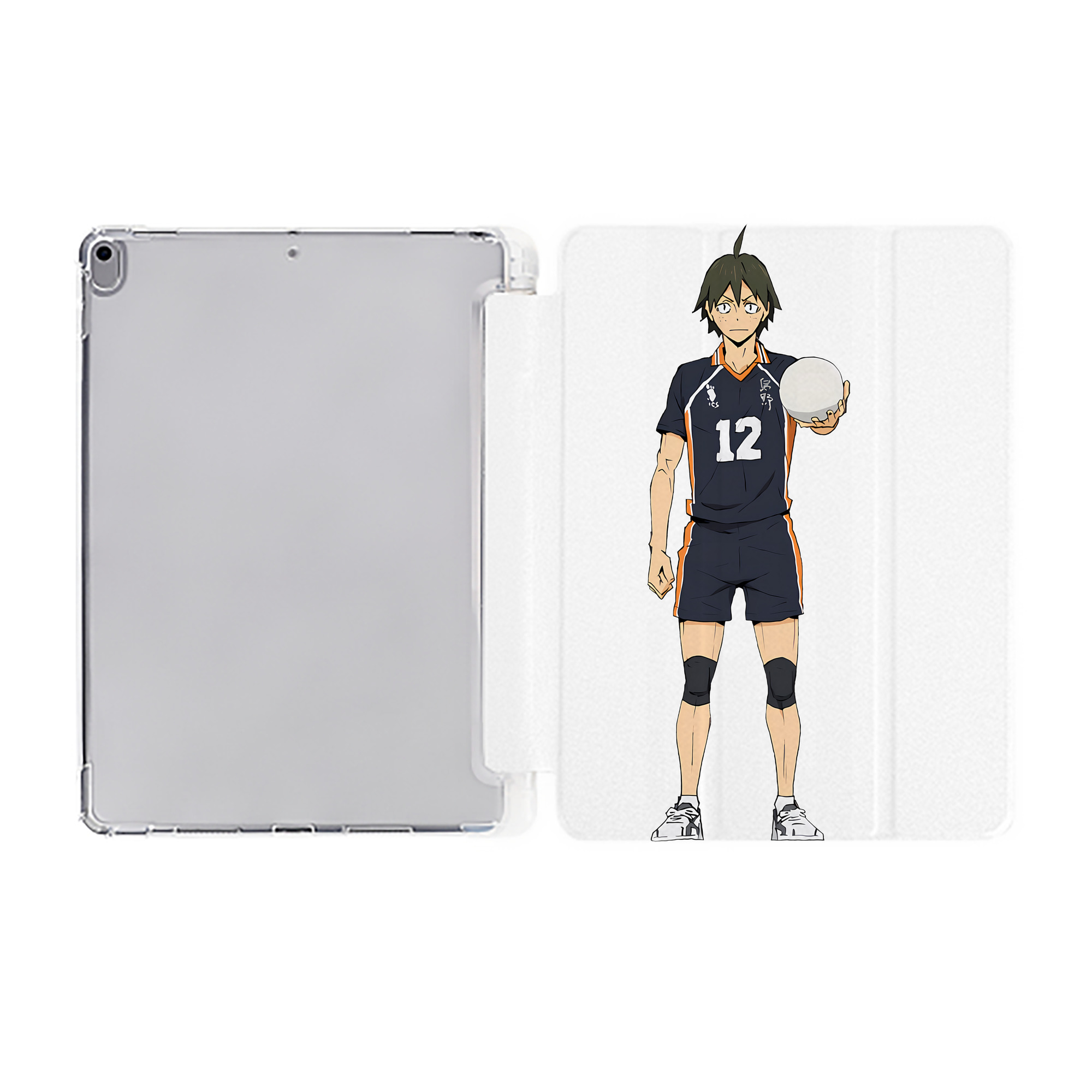 （画像用） ハイキュー!! Haikyu!! IPad ケース ペン収納付き 三つ折りスタンド PUレザー×シリコン 対応機種9.5/10.5/10.9インチ
